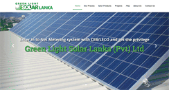 Desktop Screenshot of greenlightsolarlanka.com