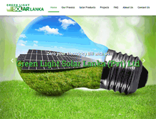 Tablet Screenshot of greenlightsolarlanka.com